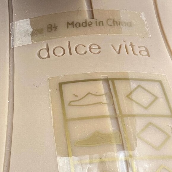 Dolce Vita Womens Size 8.5 Brown Croc Gator Heel Minimalist Sandals Heels - Picture 13 of 14